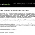 GreenTechMedia "PV Technology, Production and Cost Outlook: 2012-2016” 